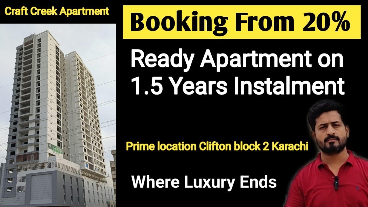 Craft Creek Apartment Clifton Karachi | 3 Bed Luxury Apartment for sale | House for Sale in Karachi