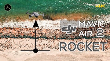 How to use Mavic Air 2 Quick Shots (ROCKET) + Speed Ramp Video Editing Tutorial