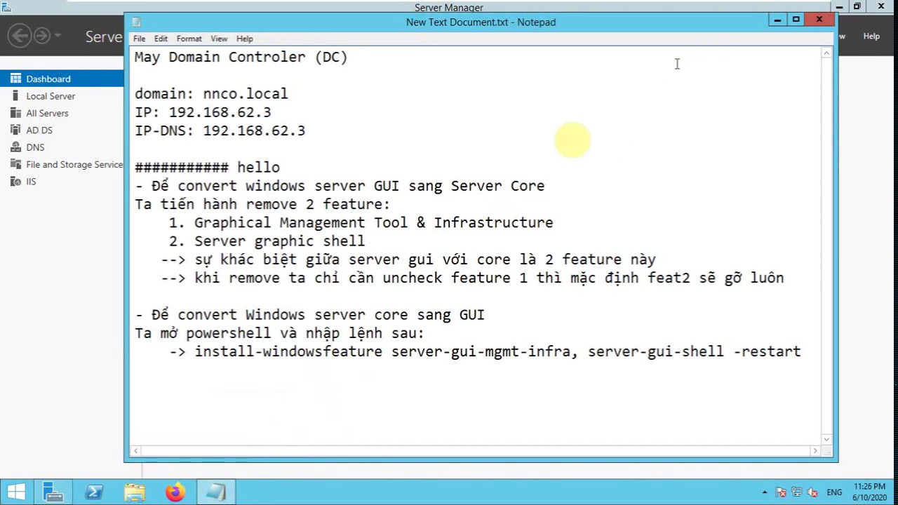 How To Convert Full Gui To Core Mode In Windows Server