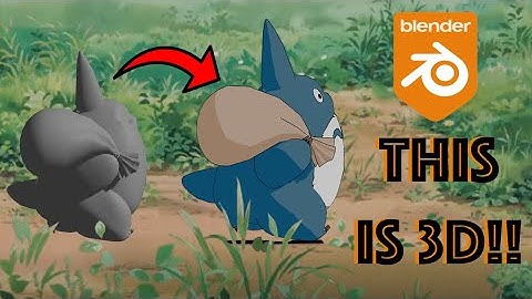 How I Recreated My Neighbour Totoro In 3D - Blender