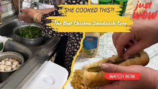 A Cozy Family Dinner Homemade Chicken Sandwich By My Sister-In-Law