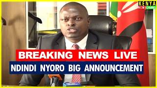 LIVE - Ndindi Nyoro Breaks Silence after missing Finance Bill 2026 Voting in Parliament