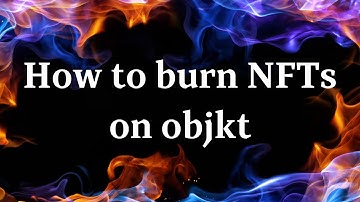 How to burn NFTs on objkt