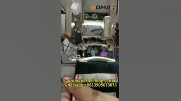 Automatic belt loop setter sewing machine for pant#sewing #machine #foryou #shorts #jeans #apparel