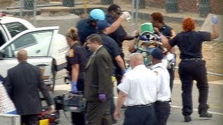 Footage shows chaotic scene as US Capitol locked down