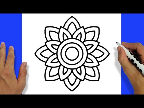 COMO DESENHAR UMA MANDALA DE FLOR