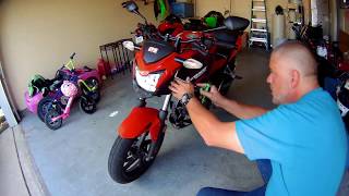 Cb300f headlight Clearance