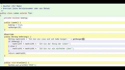 Vererbung in Java: Attribute und protected