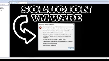 ▷SOLUCIÓN A PROBLEMA DE VMWARE WORKSTATION
