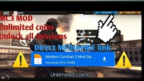 Modern Combat 3 mod unlimited coins