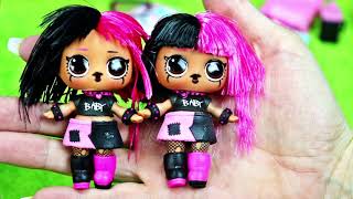 Giant Hair Spray of LOL Surprise Blind Bags Trailer Big Sister #HairGoals Makeover Series Kids Dolls