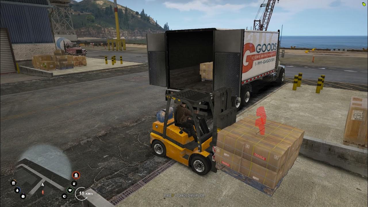 Fivem truck delivery job ( ESX , QBUS) YouTube