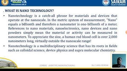 Lecture Video_ 15ME 82_ Module 4 _ Introduction to Nanomaterial_ Dr C Anil Kumar