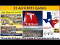 Tesla Gigafactory Texas 21 April 2021 Cyber Truck & Model Y Factory Construction Update (07:45AM)
