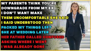 She said I was a DOWNGRADE, not invited to the wedding—I said UNDERSTOOD and LEFT