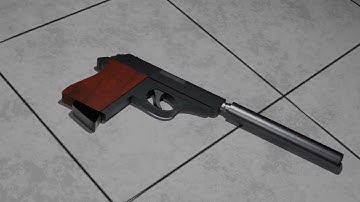 Walther PPK – James Bond | Blender 3D Model & Scene