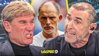 Martin Keown FIRES BACK at Simon Jordan DEMANDING Thomas Tuchel is SACKED after England's EXIT!