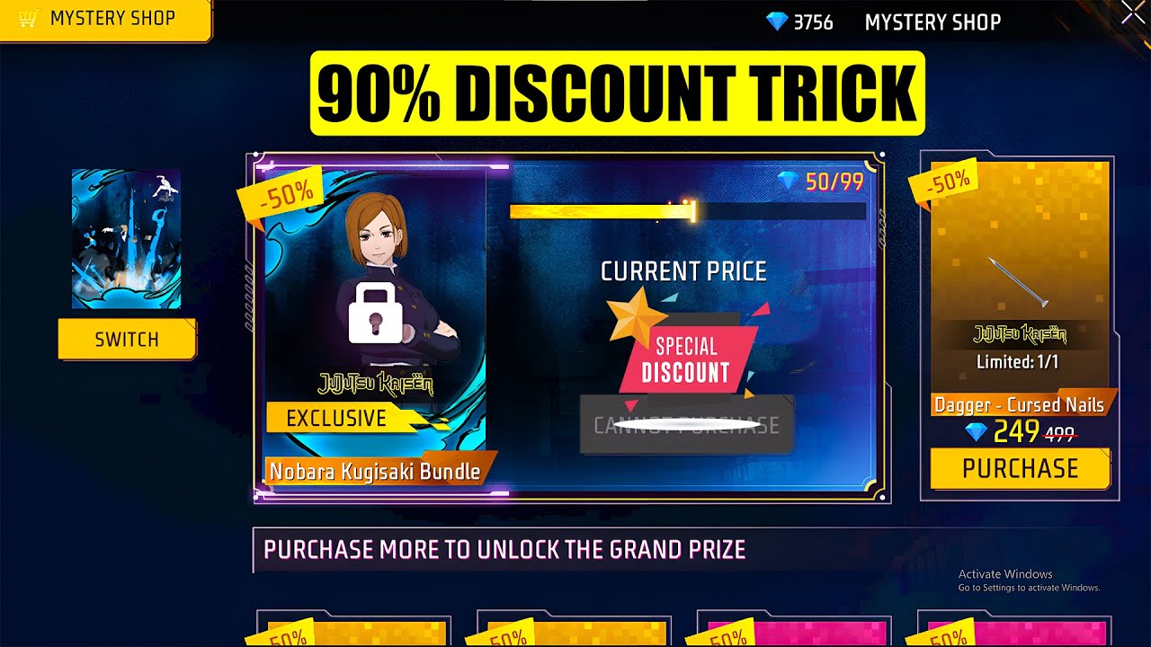 New Mystery Shop Event Free Fire | JJK Mystery Shop | Free Fire New Event Today 