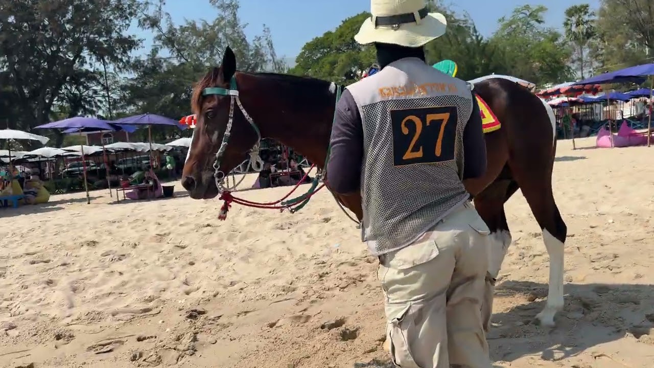 Peaceful Beach Walk in Cha-am Thailand