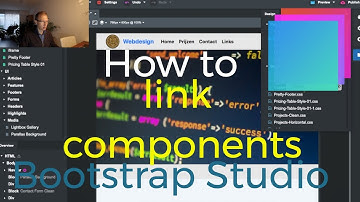 Bootstrap Studio how to link components