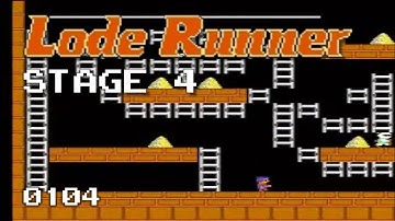 Lode Runner 1 - Stage 4 [0104]