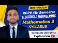 RGPV Mathematics - III ( M3 ) B.Tech 4th Semester for CSE / IT / EE / CE / EC / EX / AIDS / AGRI 