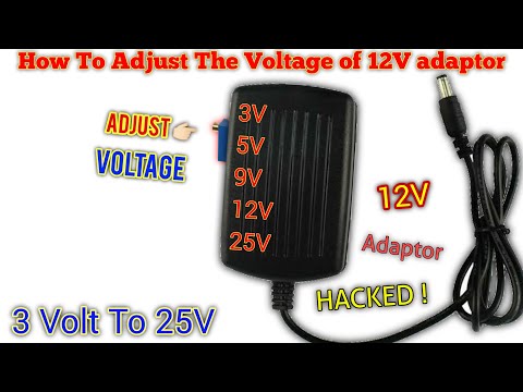Turn Your 12v Adeptor Into Adjustable Power Supply 3V To 20V