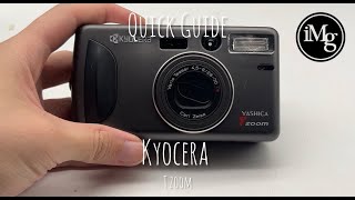Quick Guide Kyocera T Zoom