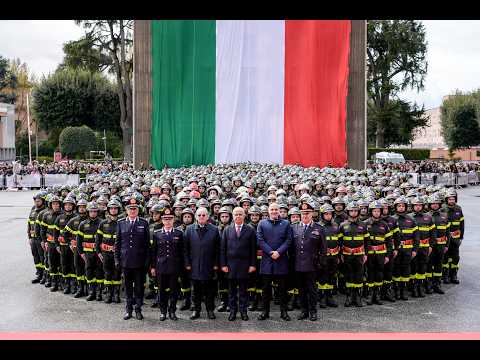 Video ROMA- CERIMONIA GIURAMENTO ALLIEVI VIGILI DEL FUOCO 101° CORSO