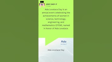 Ada Lovelace day | Very Easy IT #ada #interestingfacts