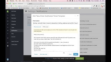 Selling online in 30min with Shopify - Part 7 - Settings
