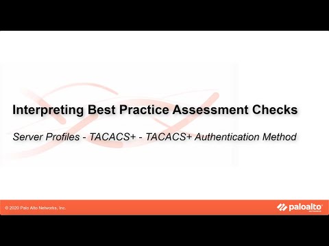 Server Profiles - TACACS - TACACS Authentication - Interpreting BPA Checks - Devices