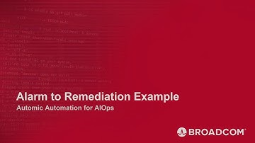 AIOps: Alarm to Remediation Example