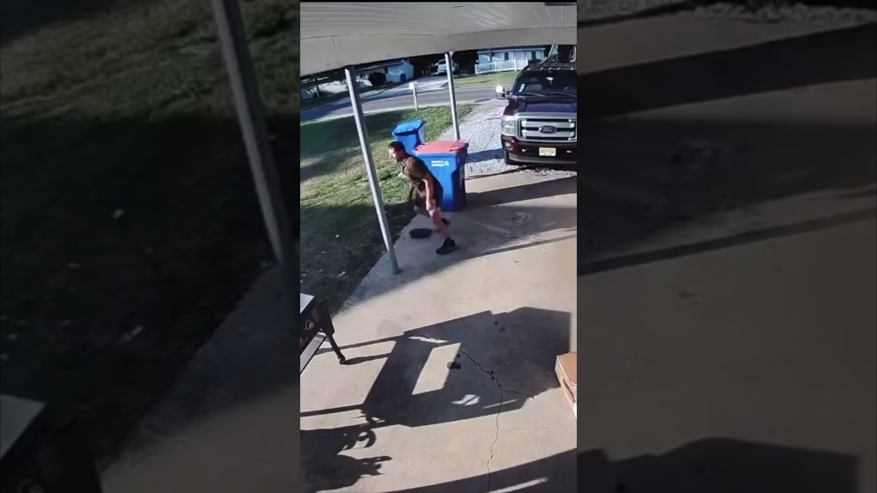 UPS DRIVER DEFENDS HIMSELF FROM DOG ATTACK! #WhatchuMean