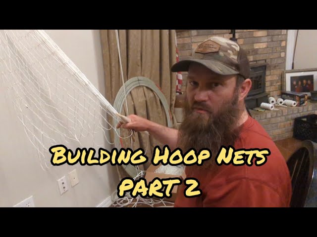 Flathead CATFISH Hoop Net !!! (How to Build a HOOP NET with Factory Netting:  Part 3) 