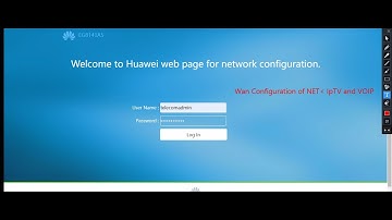 Huawei ONT SM8141A5C WAN Configuration of NET, IpTV and VOIP