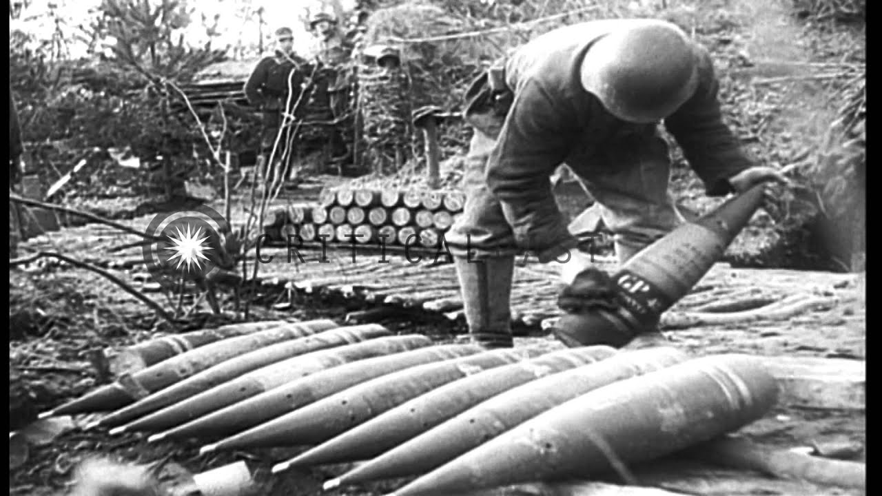 Embattled German Forces Defending Against Allies In Germany During World War II HD Stock Footage 