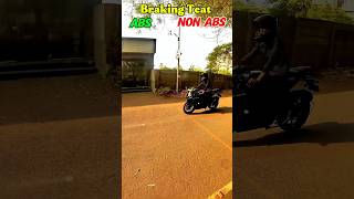 breaking test abs or non abs Yamaha R15 and ns200 #motorcycle #r15 #motovlog #abs