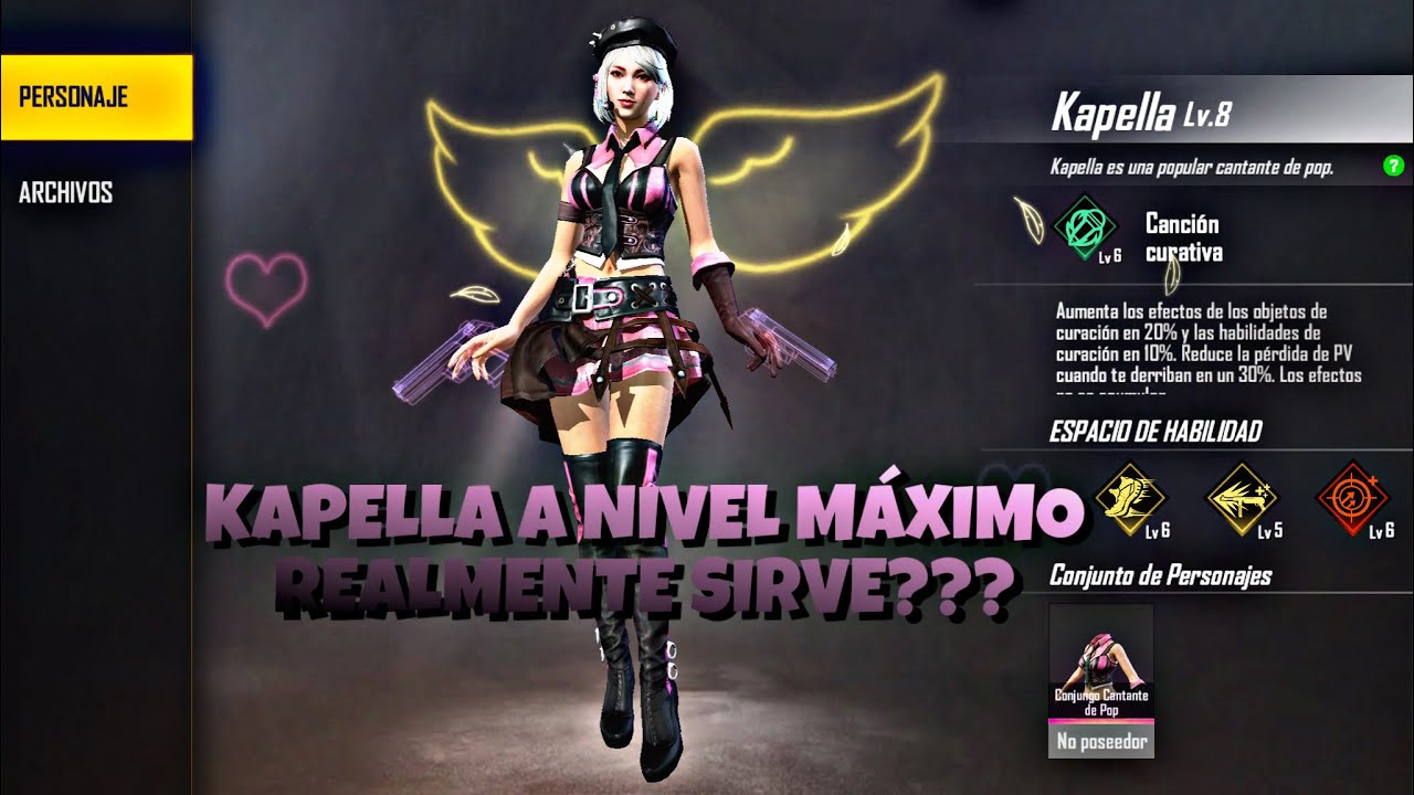 KAPELLA A NIVEL MÁXIMO!!! REALMENTE SIRVE??? FREE FIRE ...