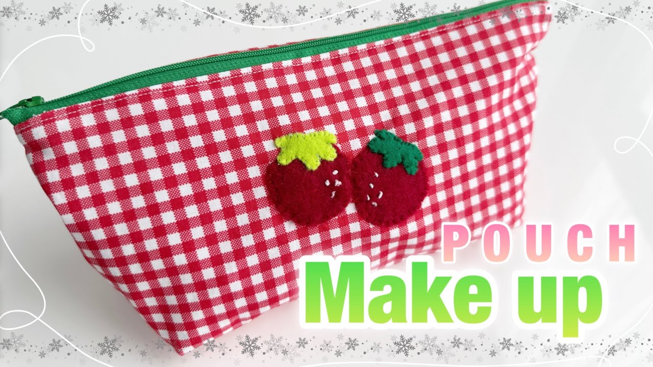 #012 This is an easy-to-make multipurpose pouch/ Sewing /쉽게 만들 수 있는 다용도 파우치 / 귀여운 파우치 만들기  DIY Pouch