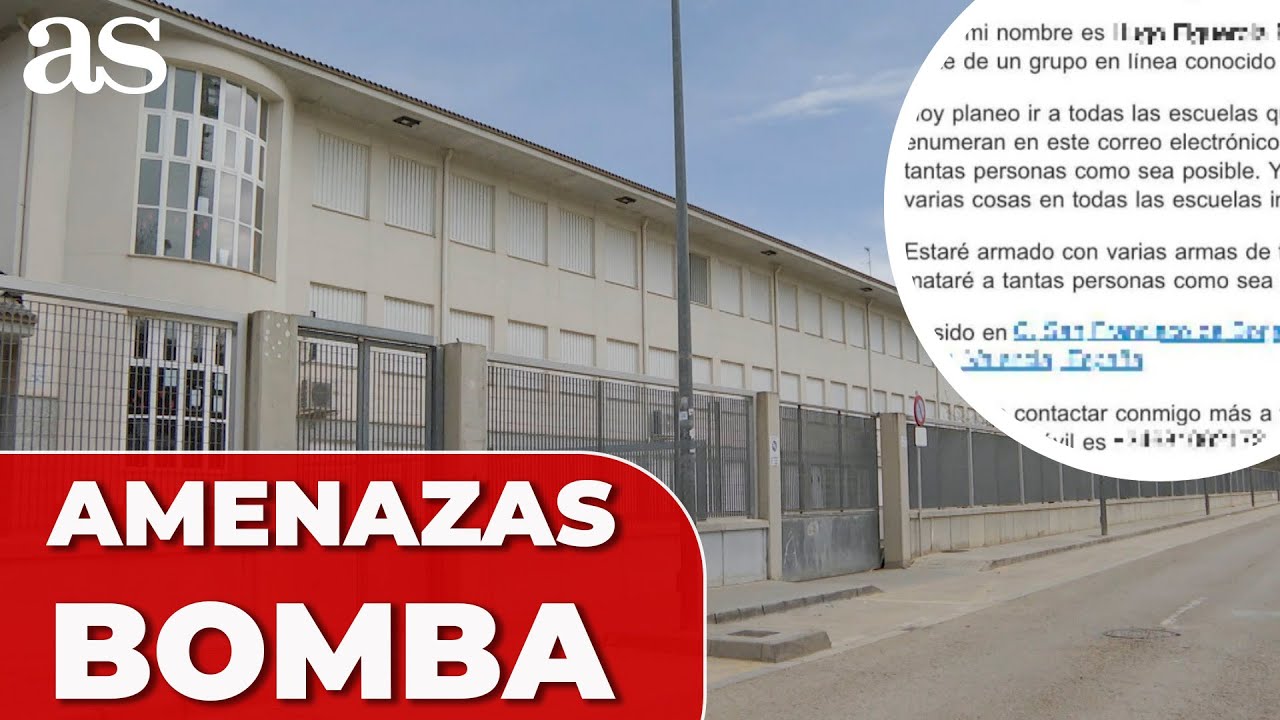 SUSPENDIDAS las CLASES por AMENAZA de BOMBAS: "MATAR a tantas personas ...
