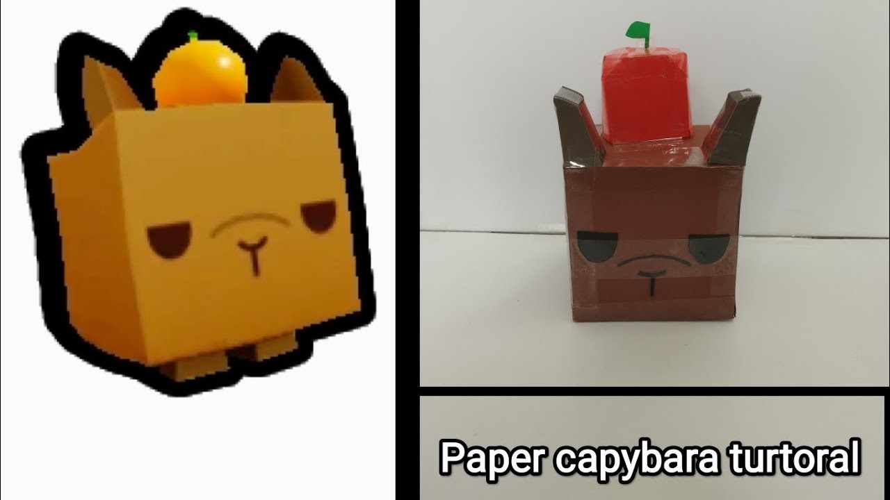 Pixel Papercraft - Capybara (new)