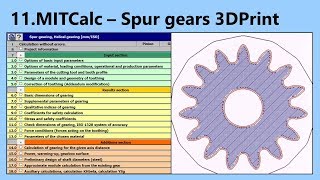 Spurgear-Exact 3D Model For Print Or Manufacturing Mitcalc-11