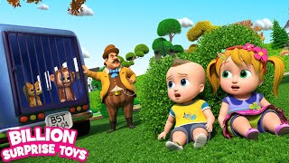 Pria sirkus menangkap monyet itu | Circus man caught the monkey - Kids Outdoor Cartoon Collections