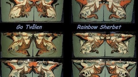 Cold Process Soap the cut of my butterfly swirl