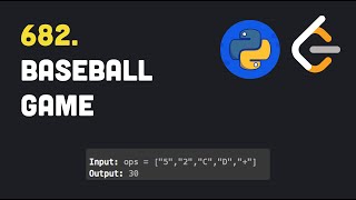 Leetcode | 682. Baseball Game