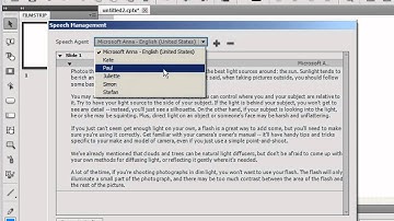 Text-to-Speech in Adobe Captivate 5.5 - Create and Reuse