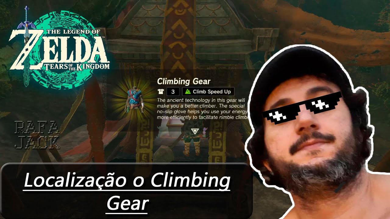 Zelda TotK Climbing Gear, localização YouTube