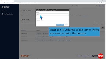 How to add A Record in cPanel using DNS Zone Editor with Fastdot