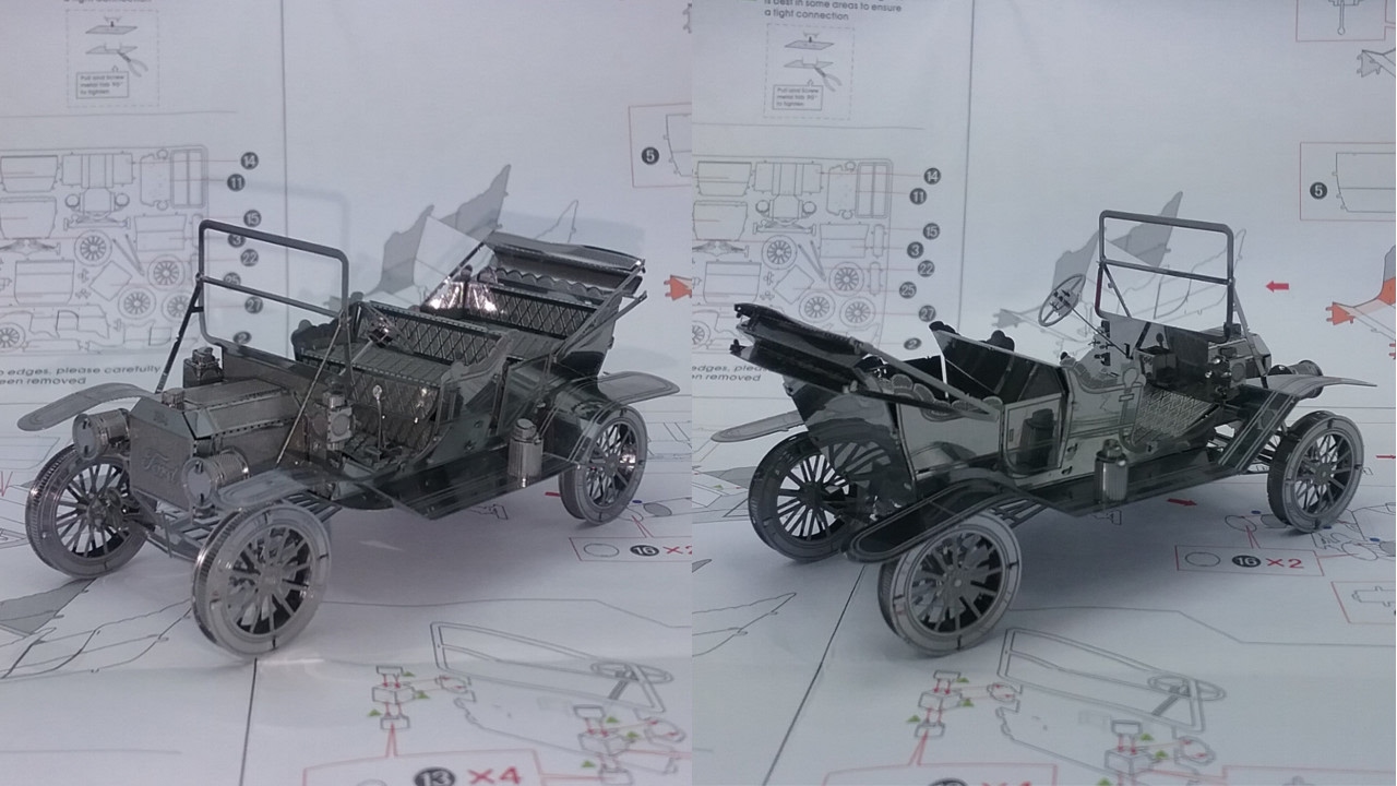 Ford Mustang 1965, maquette 3D en métal